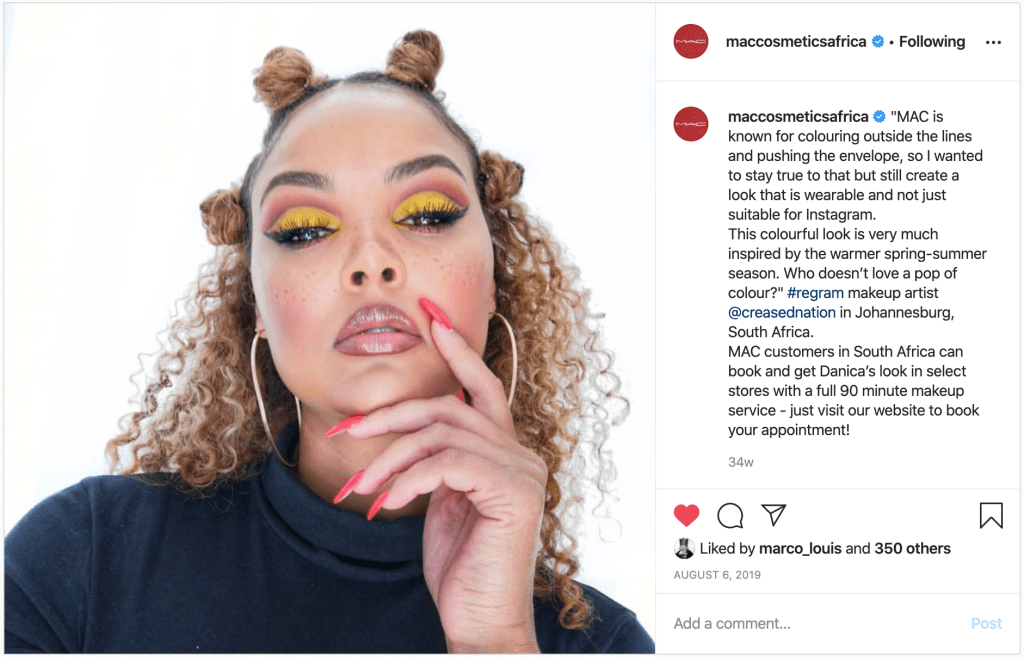 Regrammed influencer content secured through product drops, events, partnerships and relationship building